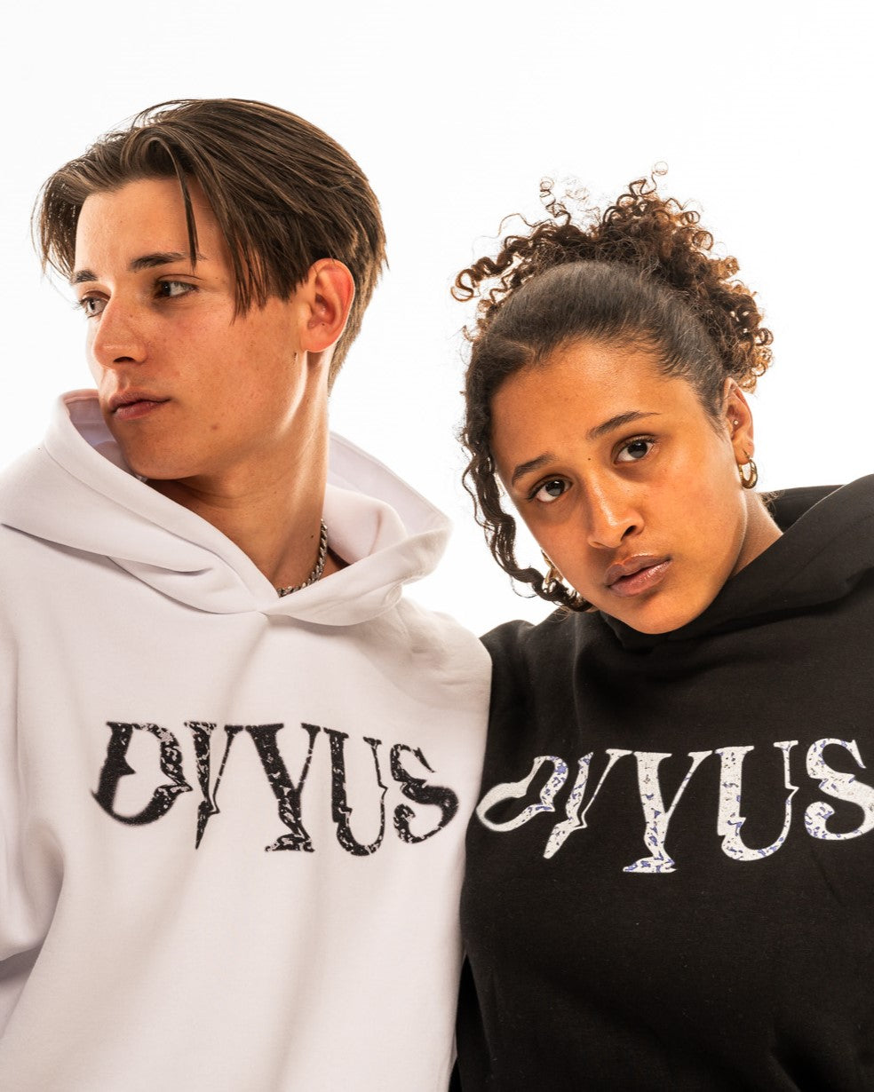 Washed Out Logo Oversized Hoodie