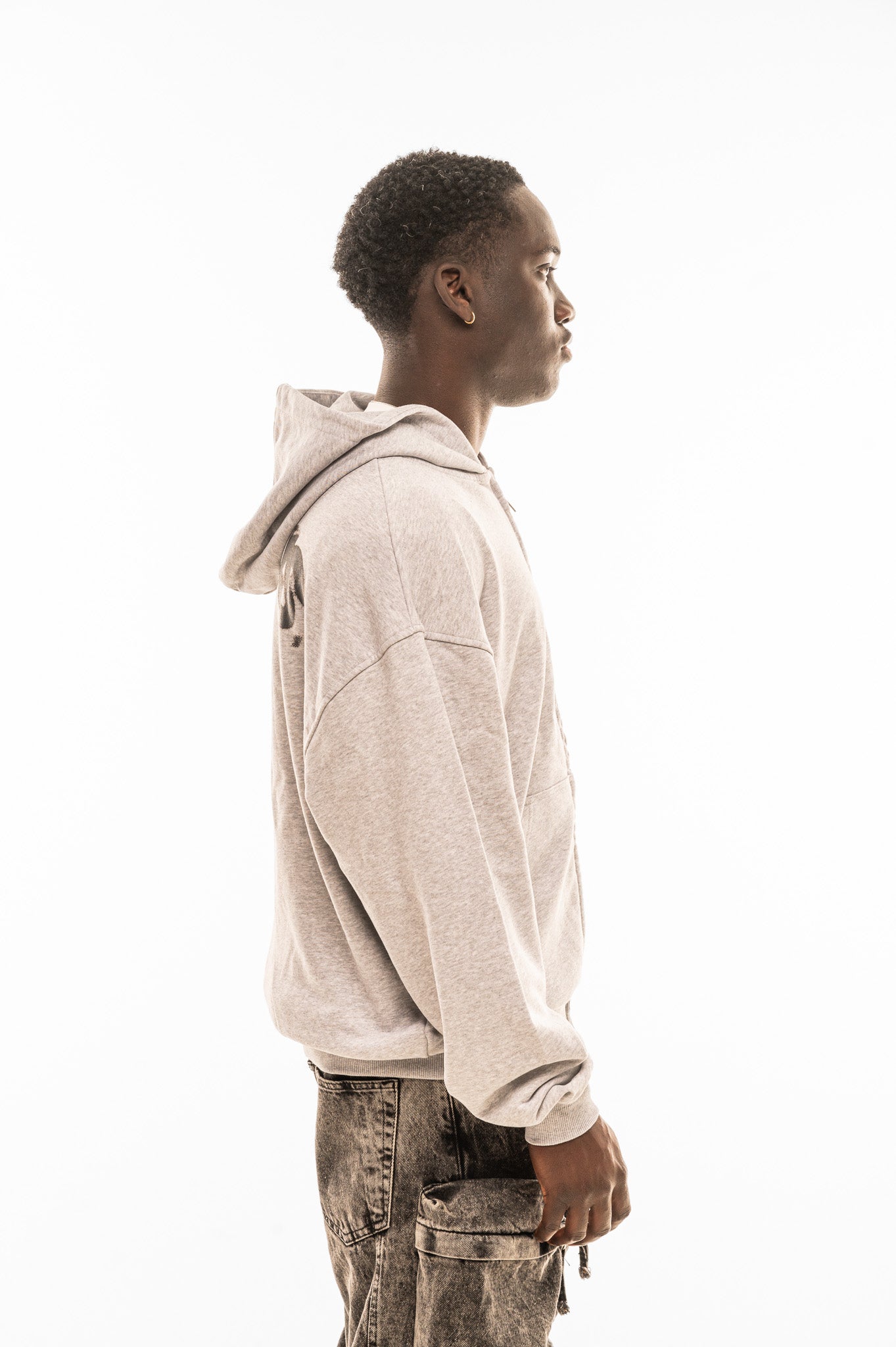 Dvyus Logo Oversized Zipper Hoodie