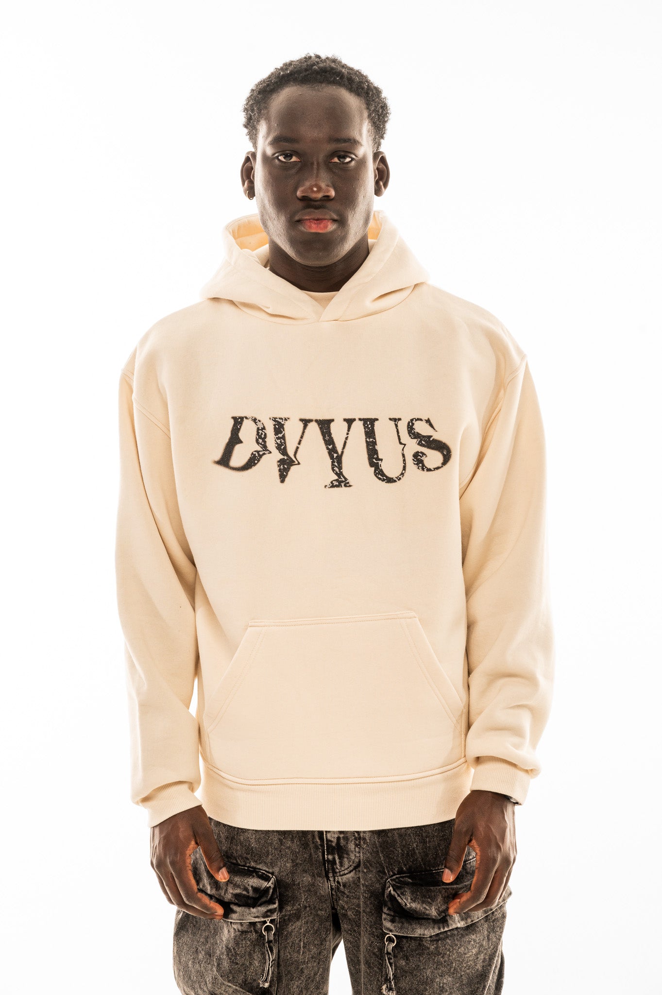 Washed Out Logo Oversized Hoodie