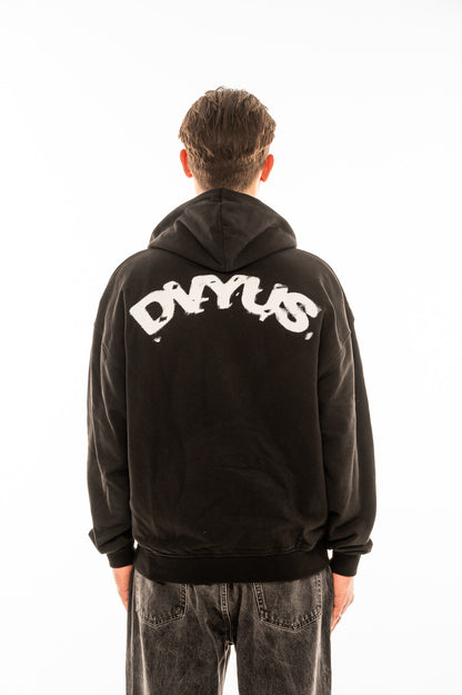 Dvyus Logo Oversized Zipper Hoodie