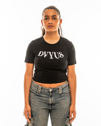 Washed Out Logo Cropped Tee
